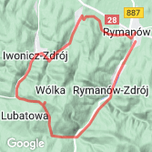 Mapa Rymanów - Iwonicz